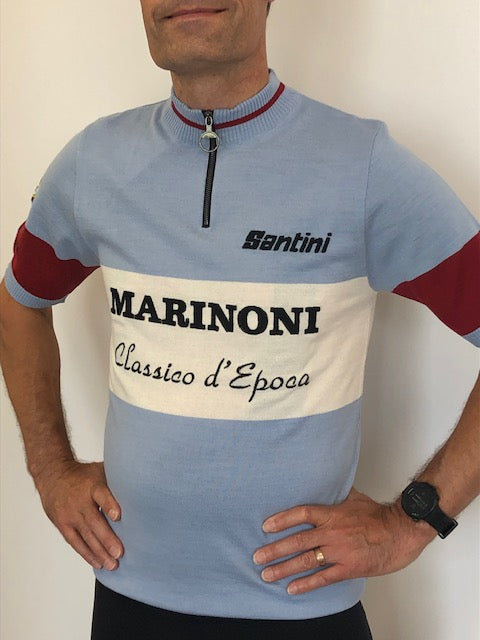 SANTINI maillot de vélo en laine MARINONI - Unisexe