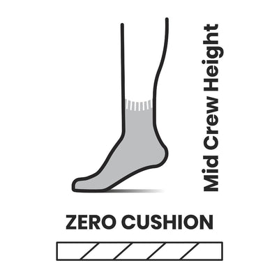 SMARTWOOL chaussettes de course mi-mollet Run Zero Cushion à motifs - Homme