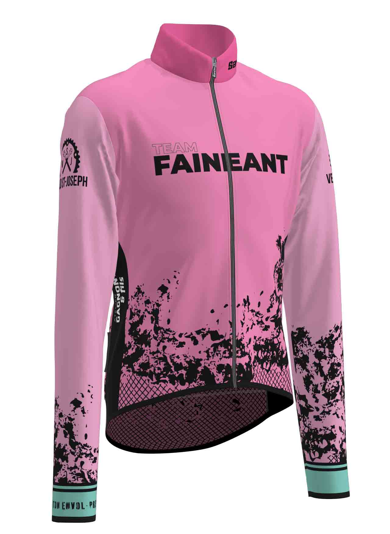 Manteau coupe-vent pour le vélo STREAM Team Fainéant - Unisexe