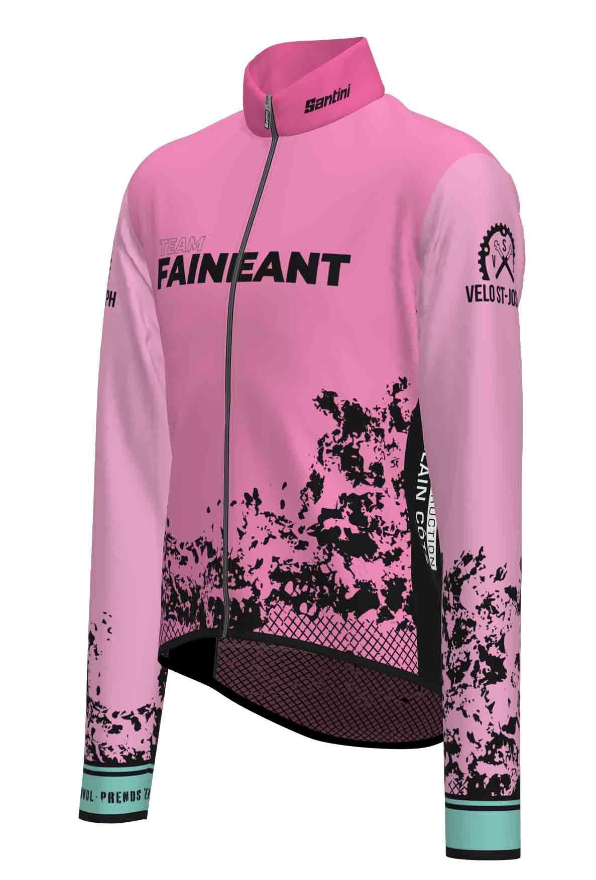 Manteau coupe-vent pour le vélo STREAM Team Fainéant - Unisexe