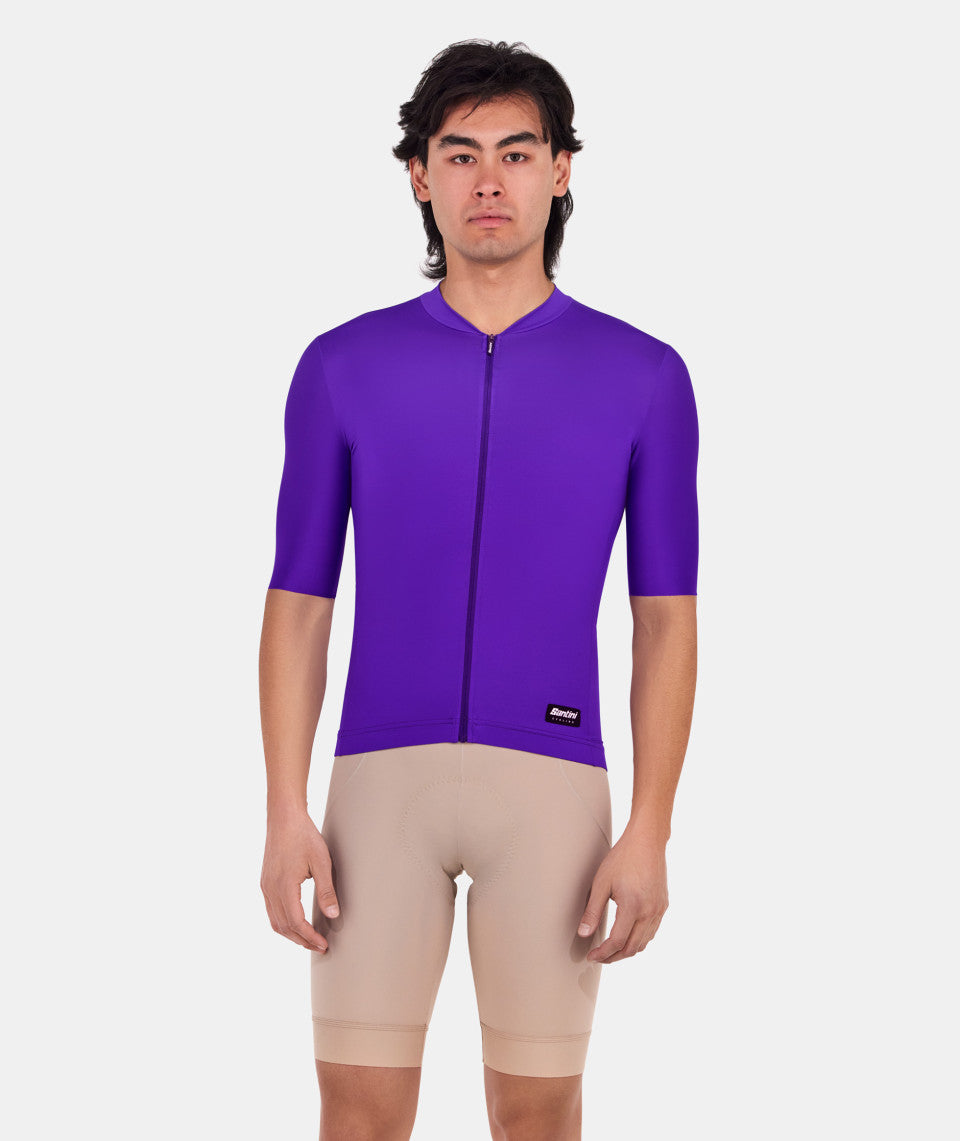SANTINI maillot de vélo à couleur unie RTR - Unisexe
