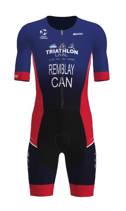 Combinaison de triathlon manche courte LEAF Triathlon Laval 2024 - Homme