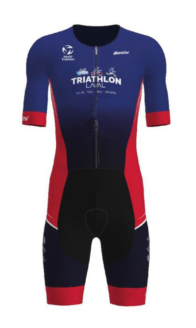 Combinaison de triathlon manche courte LEAF Triathlon Laval 2024 - Homme