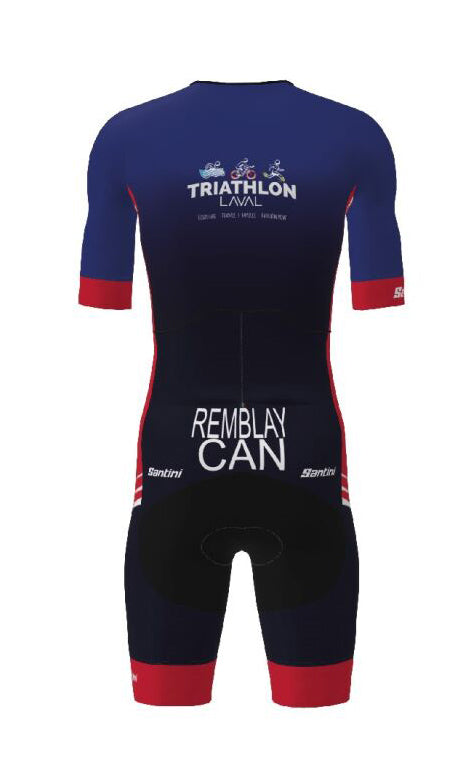 Combinaison de triathlon manche courte LEAF Triathlon Laval 2024 - Homme