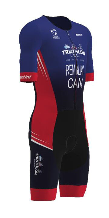 Combinaison de triathlon manche courte LEAF Triathlon Laval 2024 - Homme