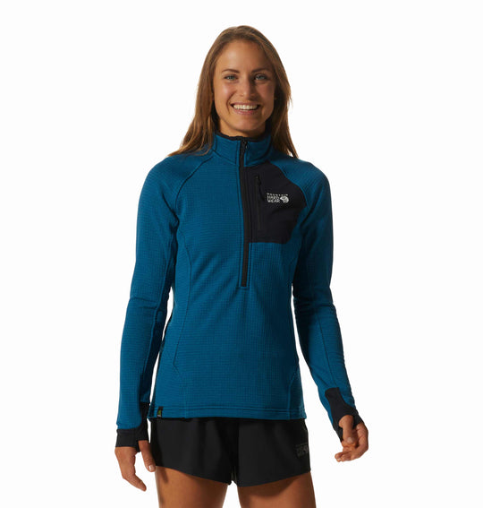 MOUNTAIN HARDWEAR fleece Polartec Power Grid Half Zip Women Rafal Sports