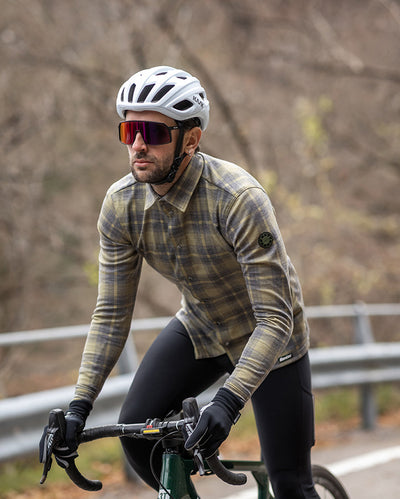 SANTINI chemise technique de vélo en laine DYLAN - Homme
